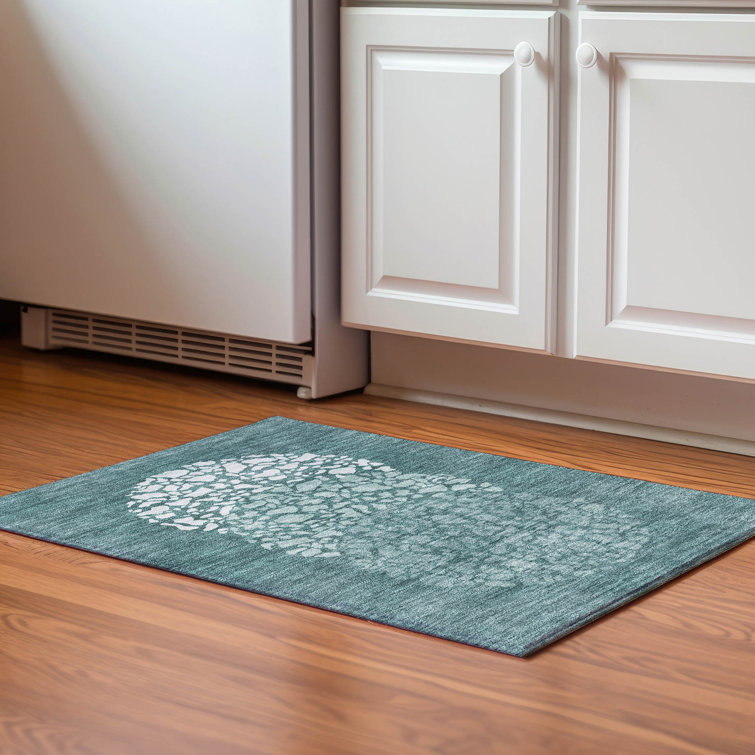 Premium Machine Washable Cerrito Teal Rug