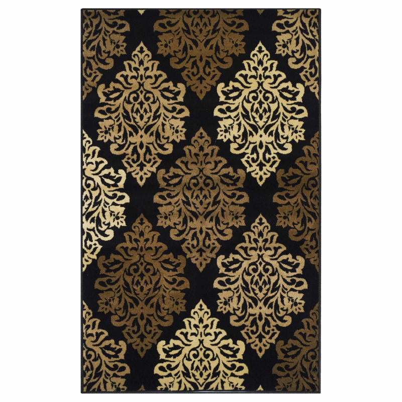 Coleene Washable Oriental Indoor Rug, Rectangle 8' x 10'