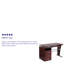 Computer Desk with Three Drawer Single Pedestal and Pull-Out Keyboard Tray