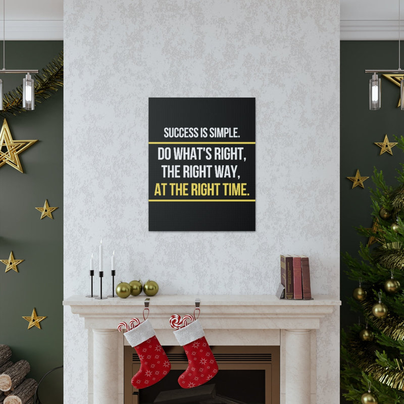 Décoration murale inspirante «Motif de succès», H 14 po x l 11 po
