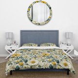 Boho Botanicals Boho Greens I Duvet Cover Set