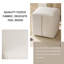 Repose-pieds cubique avec rangement, beige, salon