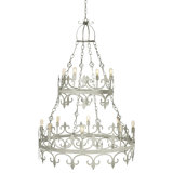 Venetian 12 - Light Candle Style Tiered Chandelier