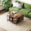 Table basse à plateau relevable avec rangement Farmhouse