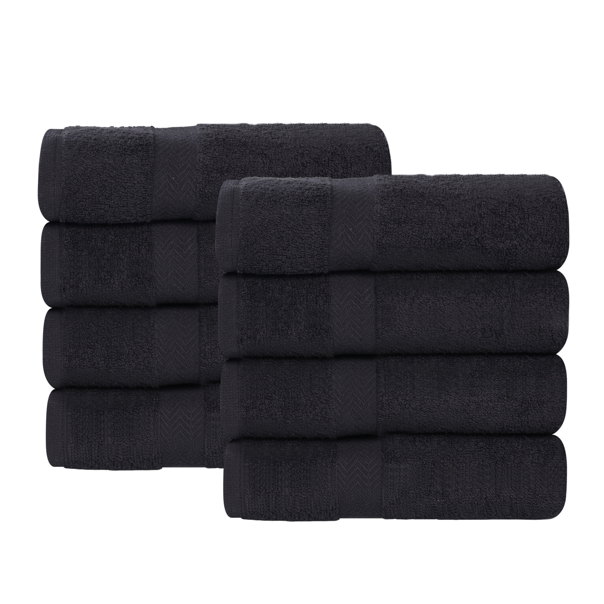 Franklin Cotton Lightweight Quick-Drying Hand Towel, Black