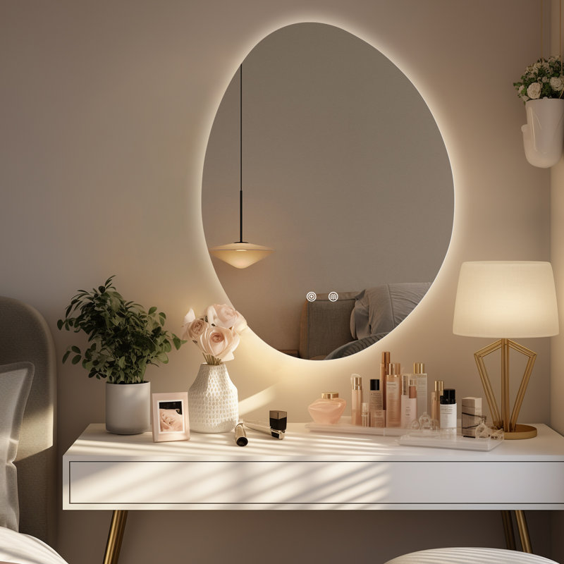 LED Mirror for Bathroom Asymmetrical 24"x32", 32" x 24"