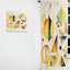 Aylward - Abstrait multicolore jaune I - Rideau moderne - Velours obscurcissant - 1 panneau-1036539818