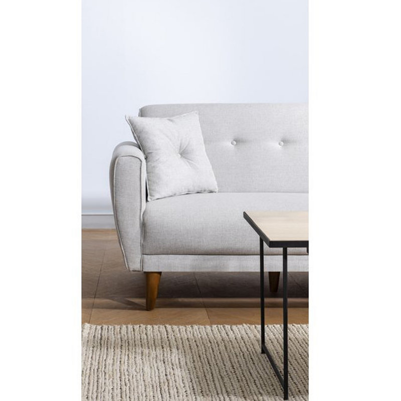 Ensemble de salon inclinable 2 pièces Sova, 100 % lin crème