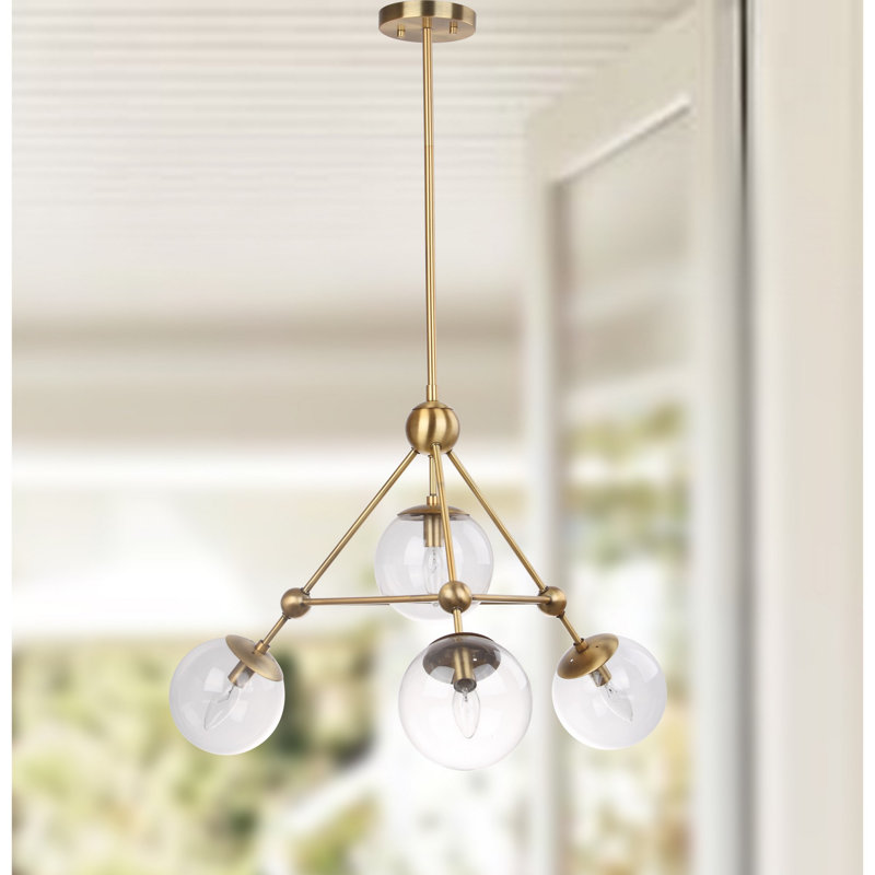 Lodge Iron 4-Light Chandelier