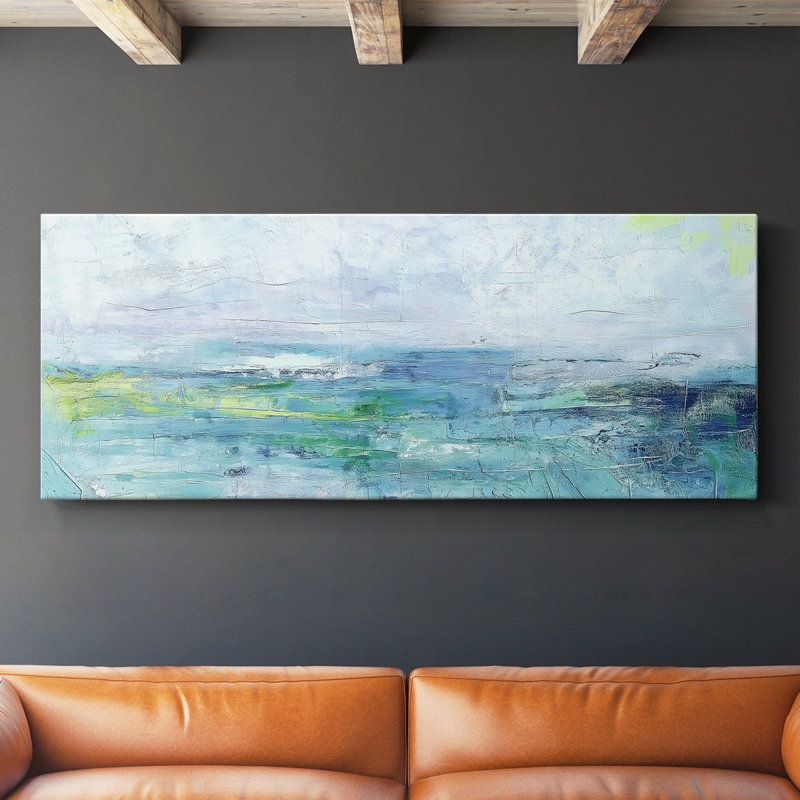 Toile tendue abstraite Seris 6 # XXVI-Wide Gallery, H 12 po x l 30 po