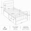 Metal Bed Frame with Vintage Headboard-408819812-435665680