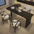 Black Rectangular Solid Wood desk-108954308-108954306