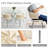 Clear Rectangle Pedestal Dining Set with Weaven Velvet Dininig Chair-1059892349-1059892359-1059892361