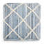 Pouf carré Cowan - bleu / naturel