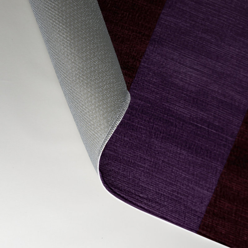 Tapis intérieur / extérieur mauve à carreaux, Rectangle 5 pi x 7 pi