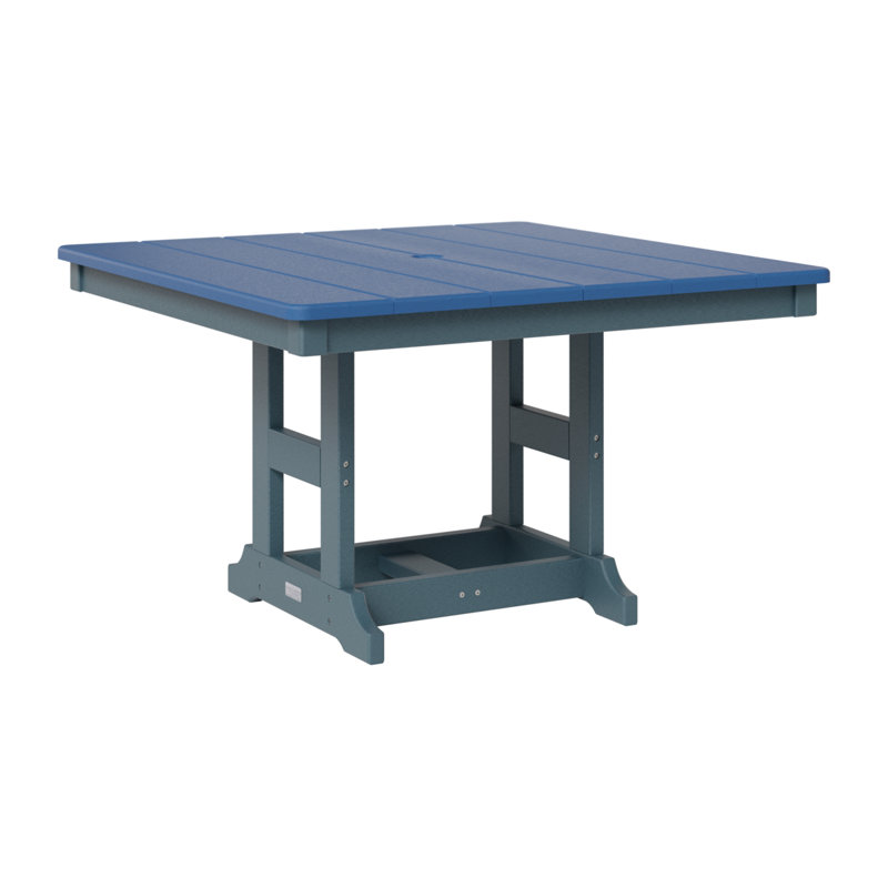 Table carrée berlinoise pour enfants 33 po Berlin, Ardoise, Bleu pacifique