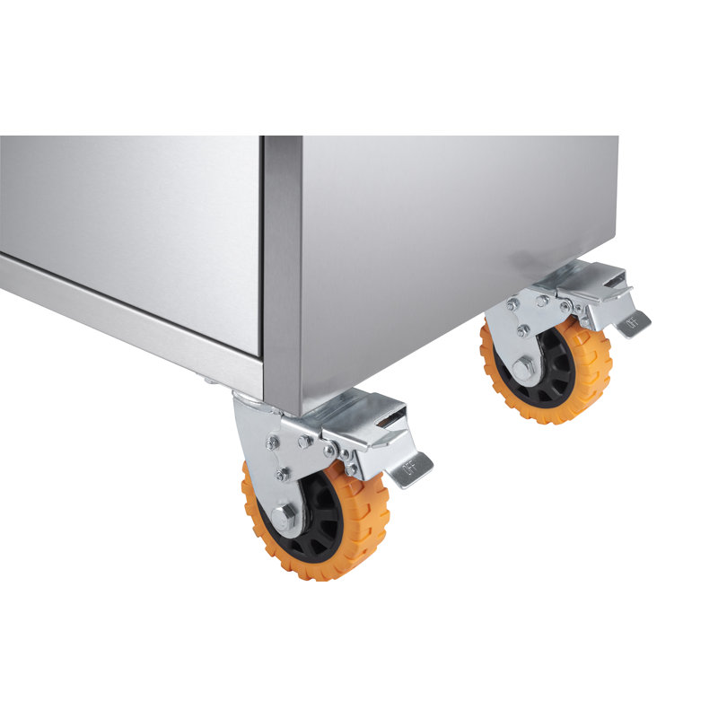 TRINITY PRO 6 ft. W 12-Drawer Stainless Steel Rolling Mobile Workbench w/ Storage