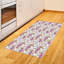 Tapis décoratif floral à haute densité en fibres de polyester-42030554
