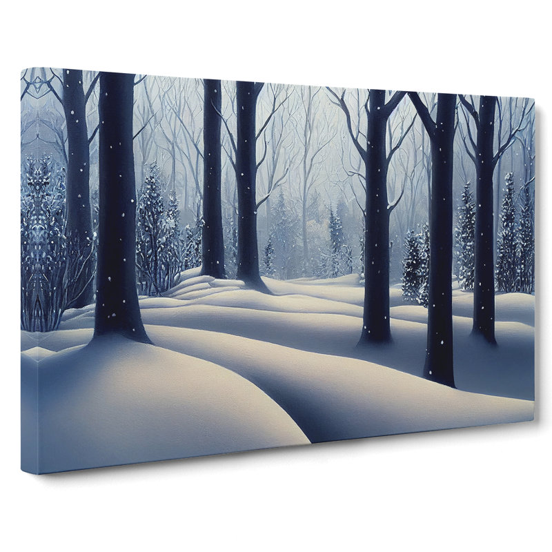 Snowy Winter Forest Vol.1 - Wrapped Canvas, 40cm H x 60cm W x 3cm D