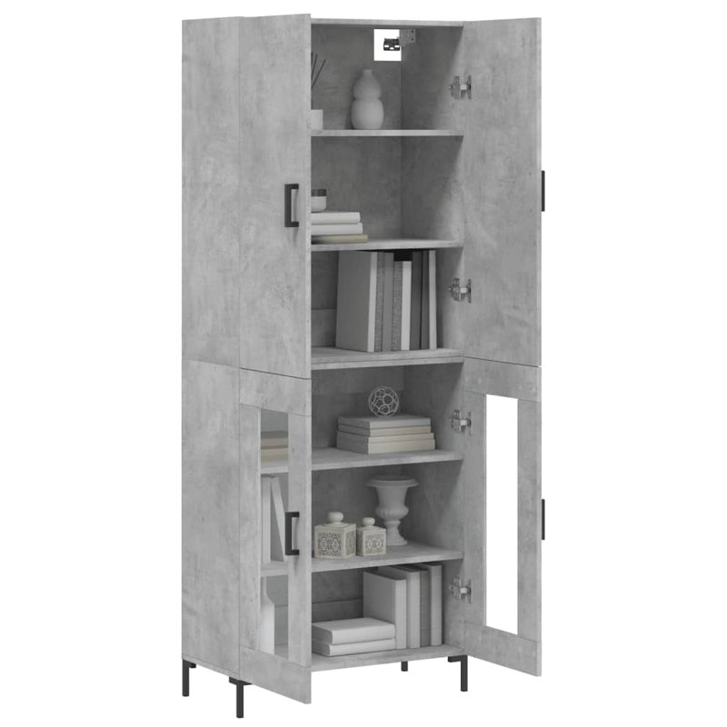 Melwin 69.5cm Sideboard, Concrete Grey