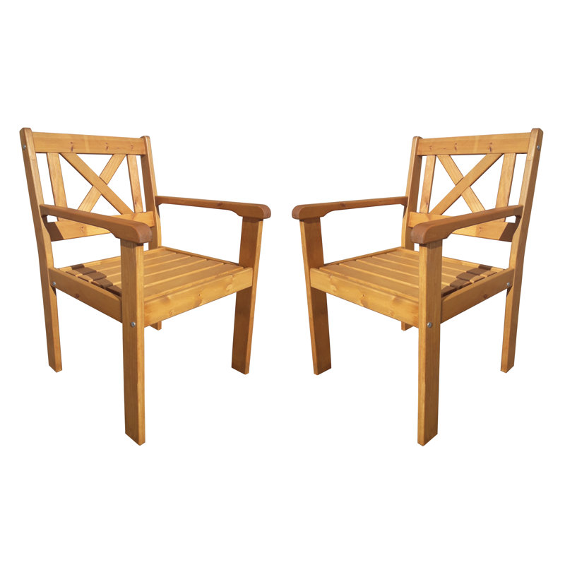 Nystead Patio Dining Armchair, Honey