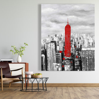 Empire State Building Canvas | Industrial Home Decor Art