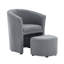Alleria Fabric Accent Chair with Ottoman-843076088