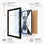 Violin Symmetry Modern - Framed Print-1305652314-1305652326