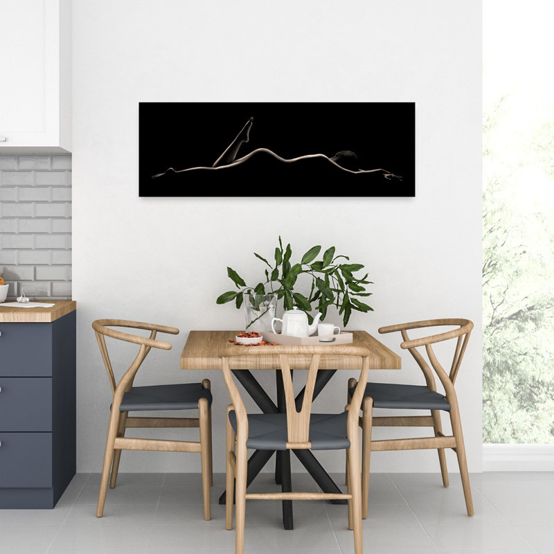 «Graceful Body Silhouette», art mural élégant et délicat, H 36 po x l 12 po