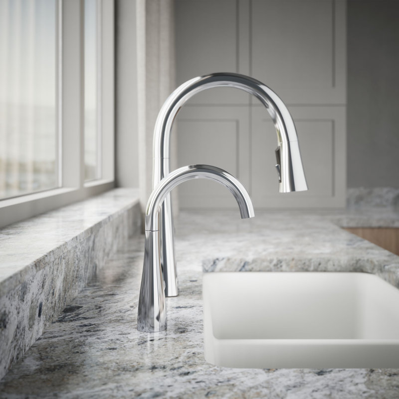 Robinet transitionnel pour boissons, Chrome poli