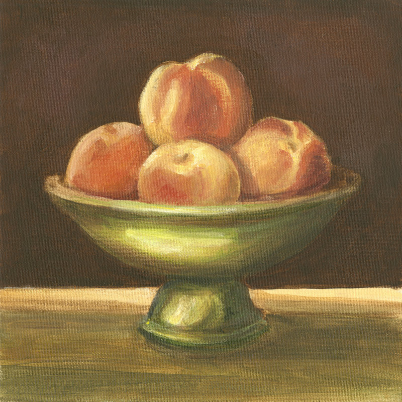 Rustic Fruit Bowl I by Ethan Harper - Wrapped Canvas Painting, 30cm H x 30cm W x 3.8cm D