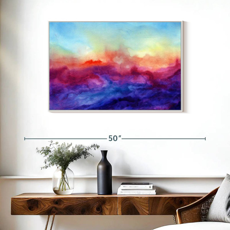 Arpège, Cadre flottant blanc, 37 po x 25 po