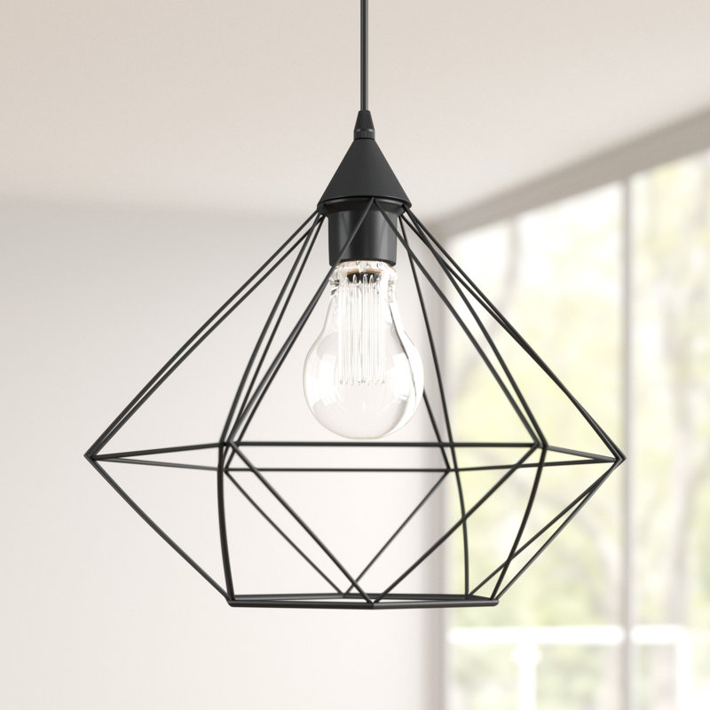 Freya 1 - Light Black Geometric Pendant