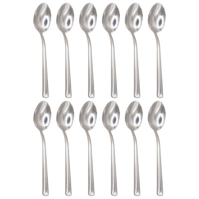 Stainless Steel Wood Stainless Steel Teaspoon Flatware