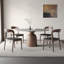 Table de salle à manger en bois fritté gris clair Ikerne-24893229