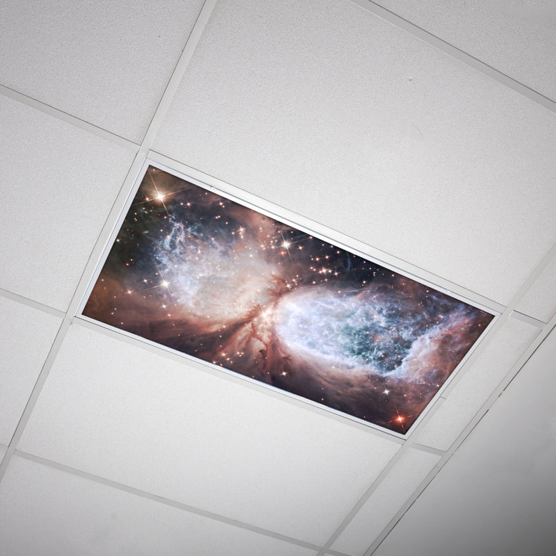 Astronomy Fluorescent Light Covers for Ceiling Lights - For 2x4 Light Fixture - by Octo Lights