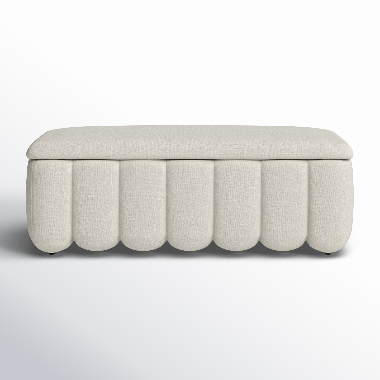 Jeddo Storage Bench, Effie Linen Performance Linen