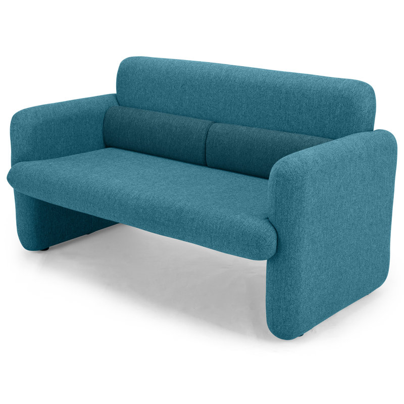 Napolitano Upholstered 55'' Sofa, Blue