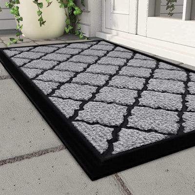 Non-Slip Geometric Doormat