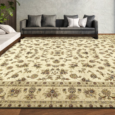 Tapis rectangulaire noué à la main