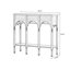 Console rectangulaire noire en bois manufacturé-1246300649