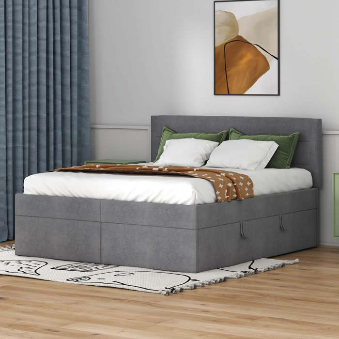 Latitude Run® Upholstered Platform Storage Bed | Wayfair