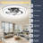 Ceiling Fan With Light Remote, 3 LED Color Temperature, 6 Speed Noiseless AC Motor, Timer Setting,Adjustable Brightness