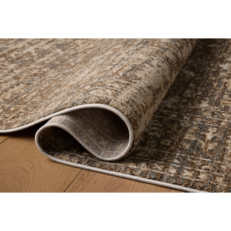 Loloi Haywood Granite / Natural Area Rug, Rectangle 6'7" x 9'2"