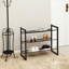 12 Pair Stackable Shoe Rack