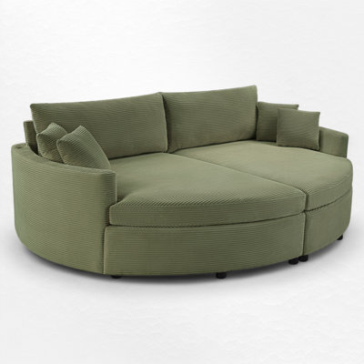 Oversized Double Chaise Lounge With Usb Ports