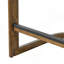 Ensemble de 2 tabourets de bar modernes en bois massif à hauteur de comptoir de 24 po avec îlot de cuisine revêtu de lin et pieds en bois au fini noyer-6881922