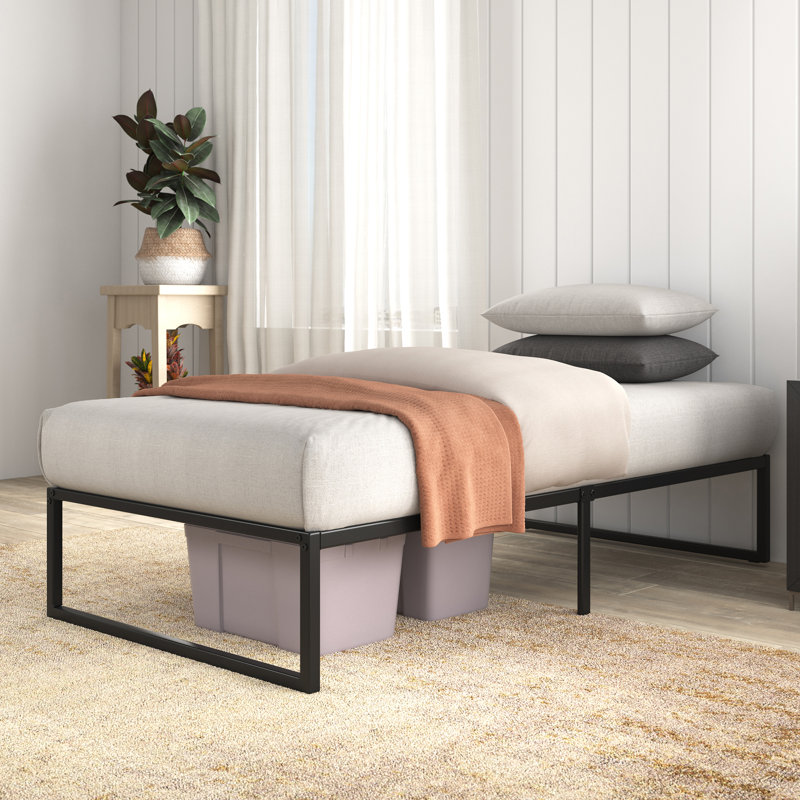 Corbe Platform Bed, Single (3'), Black
