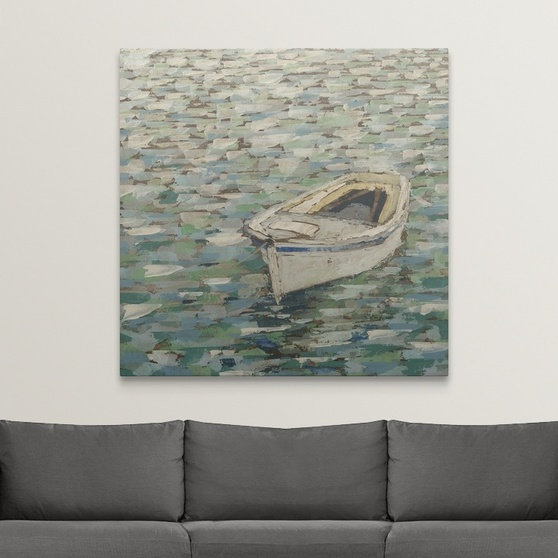 «On the Pond II» par Megan Meagher, reproduction d'art, H 35 po x l 35 po x P 1,5 po, Toile
