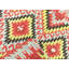 One-of-a-Kind Hand-Knotted 1960s 5'8" x 6'1" Wool Area Rug in Red/Yellow/Beige